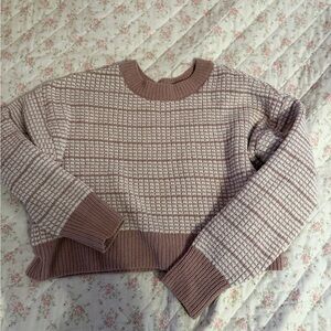 Dry Goods Women's Sweater in Pink and Cream